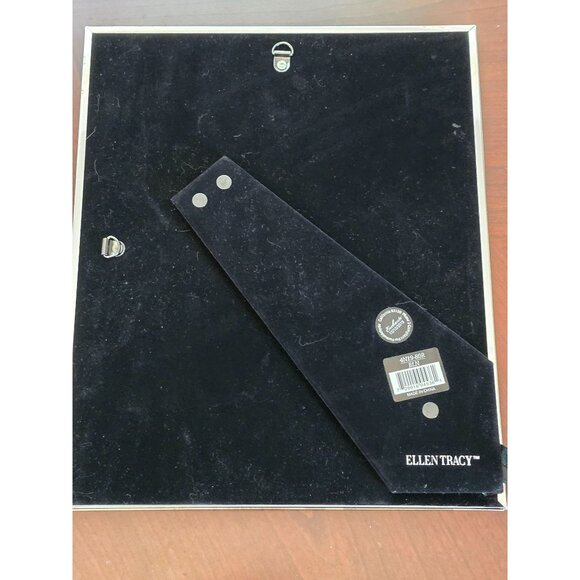 Ellen Tracy 8" X 10" Enchante Silver Picture Frame With Elegant Beaded Design - Picture 4 of 6